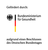 Logo: Gefördert von Bundesministerium für Gesundheit